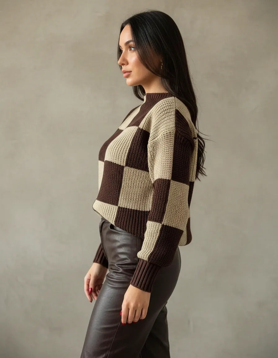Blusa Feminina Suéter Trico Tricot Inverno