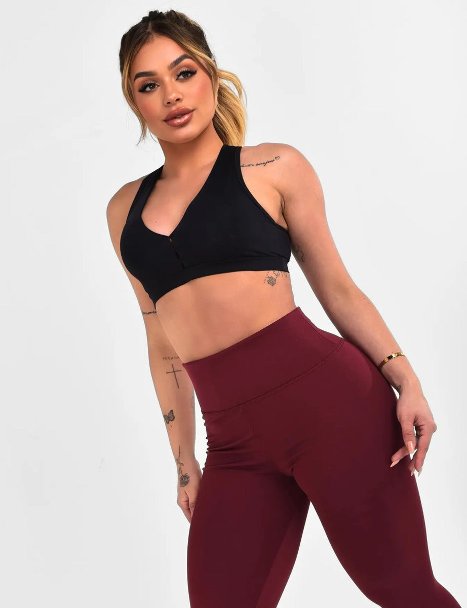 Calça Legging Leg Zero Transparência Cintura Alta Academia