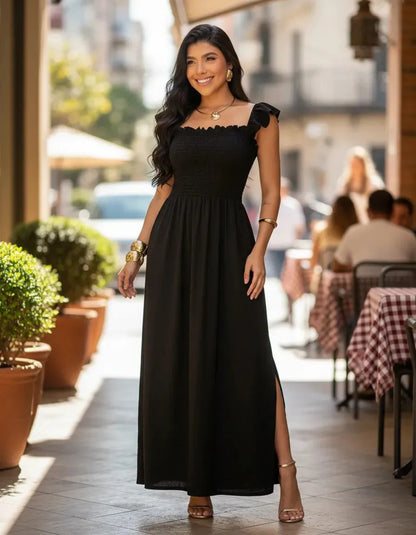 Loose-fitting Casual Long Dress Strappy Summer Party Evangelical