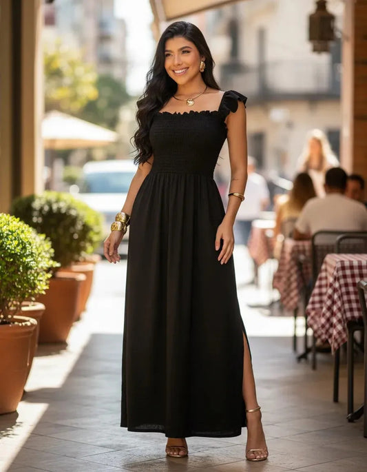 Loose-fitting Casual Long Dress Strappy Summer Party Evangelical