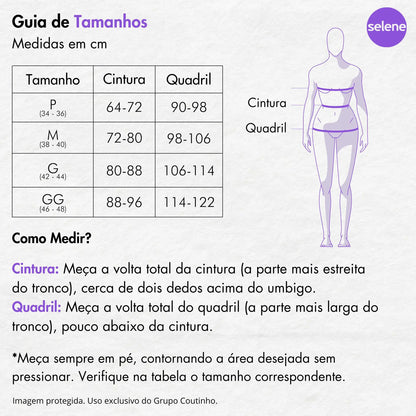 Calça Legging Zero Transparência Fitness Cintura Alta Selene