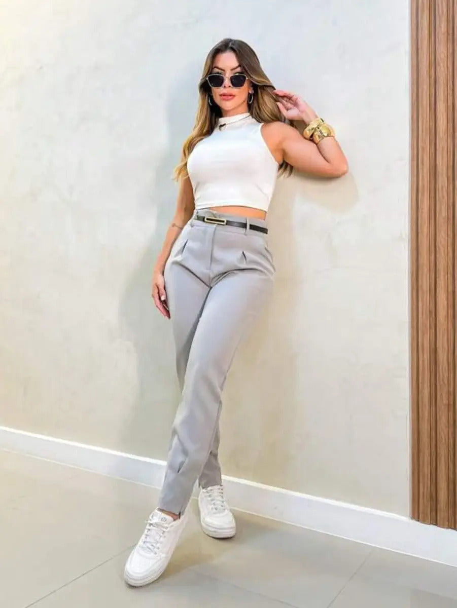 Calça Cenoura Sport Chic Premium Conforto Sofisticada Social