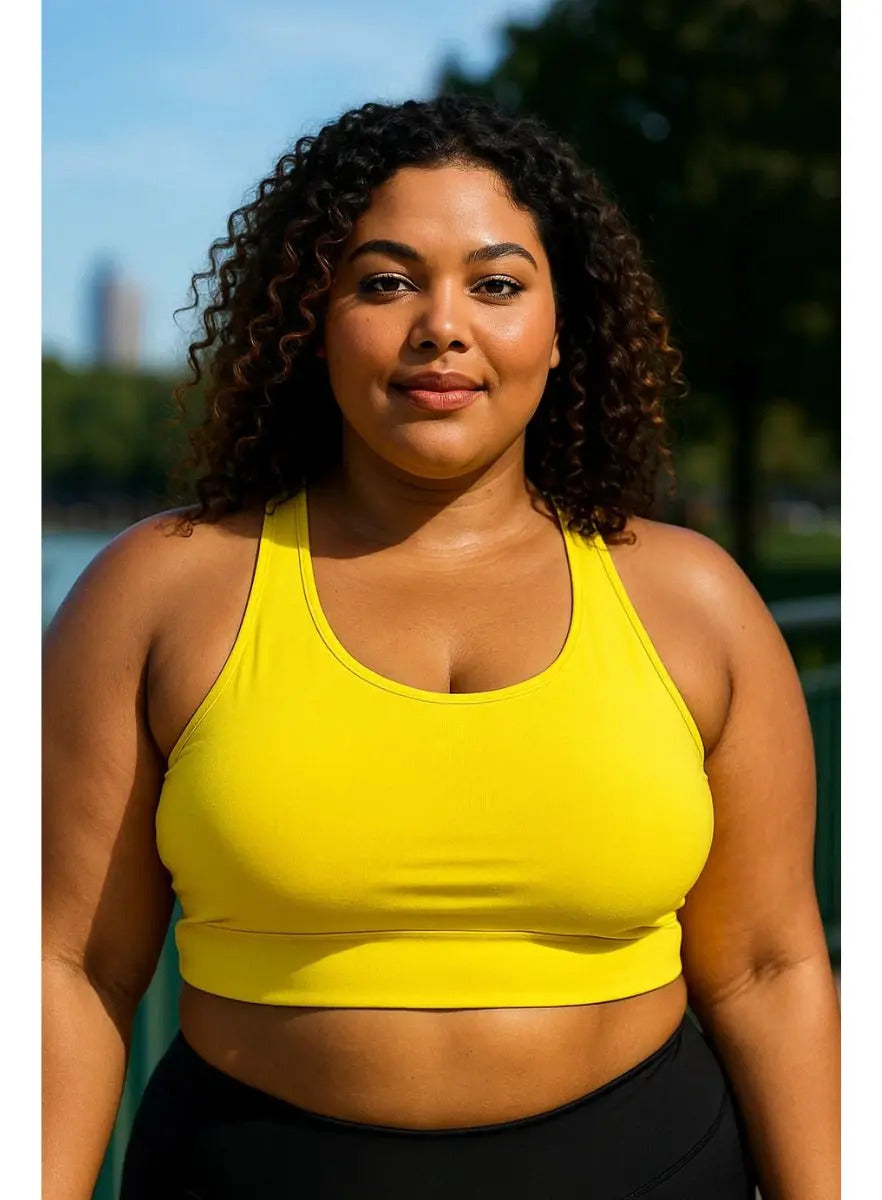 Kit 5 Top Feminino Plus Size Academia Fitness Treino Suplex