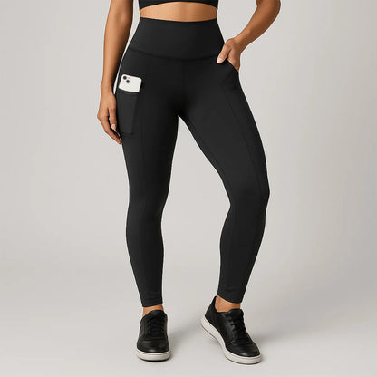 Kit 2 Calças Legging Feminina Grossa Cintura Alta Com Bolso