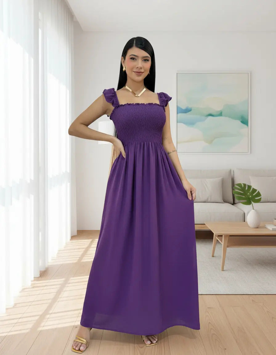 Loose-fitting Casual Long Dress Strappy Summer Party Evangelical