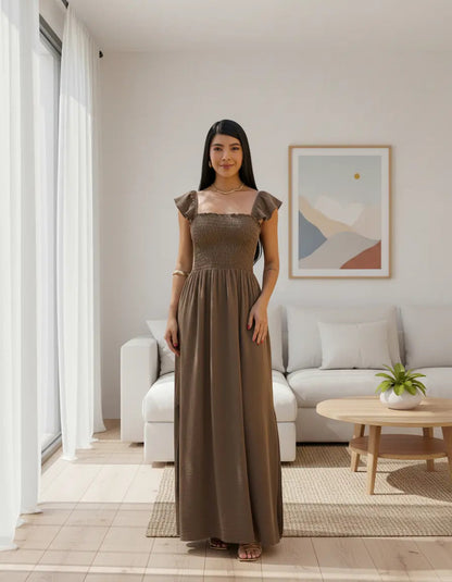 Loose-fitting Casual Long Dress Strappy Summer Party Evangelical