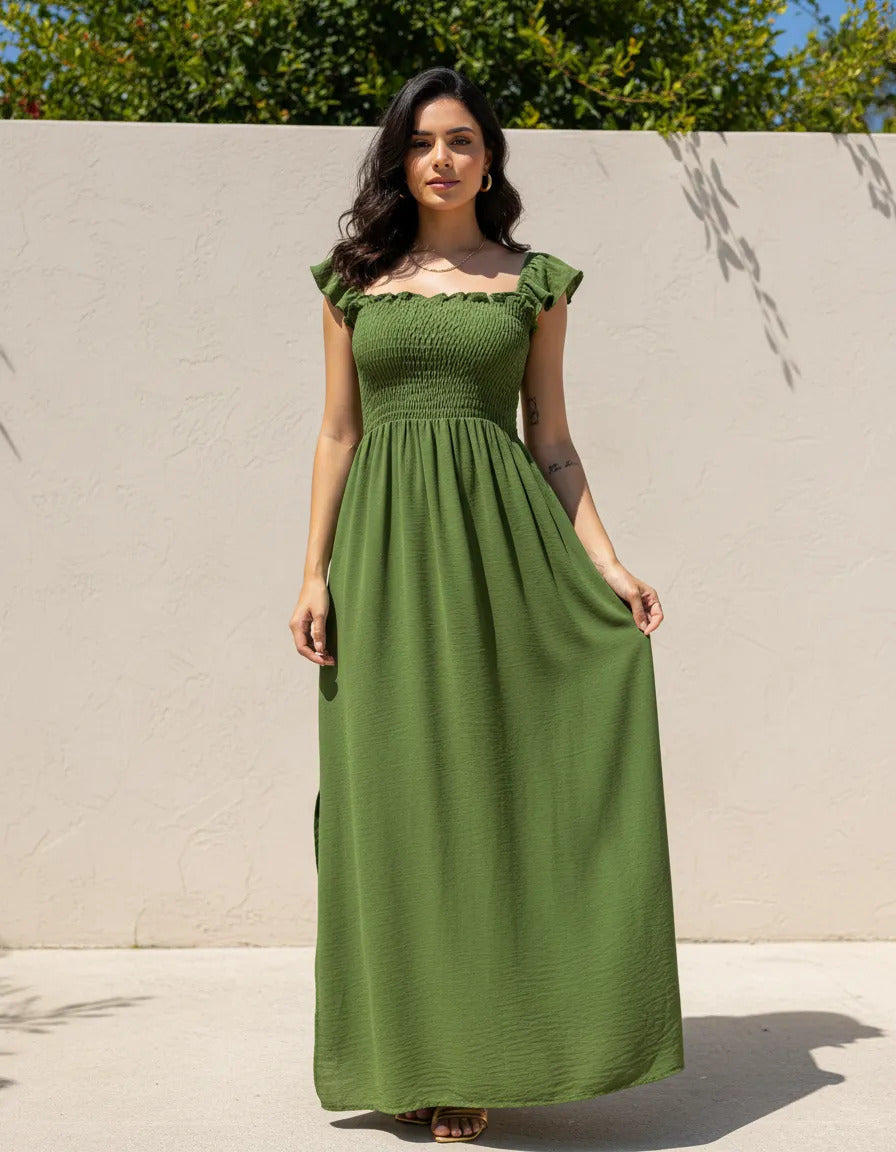 Loose-fitting Casual Long Dress Strappy Summer Party Evangelical