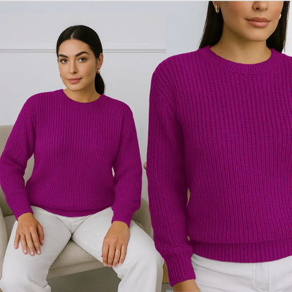 Suéter Blusa Manga Longa Max Cropped Frio Pullover Lã Trico