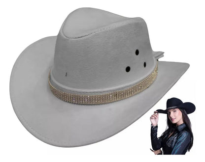 Chapéu Modelo Ana Castela Com Strass Versão Texas Cores Top