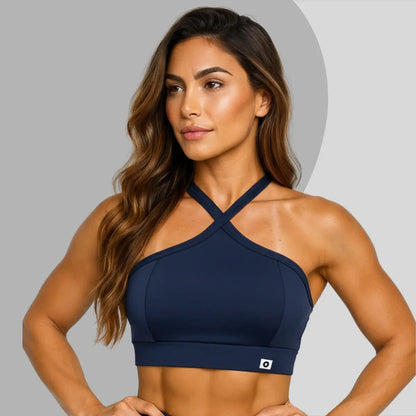Top Cropped Feminino Alça Cruzada Zero Transparência Suplex