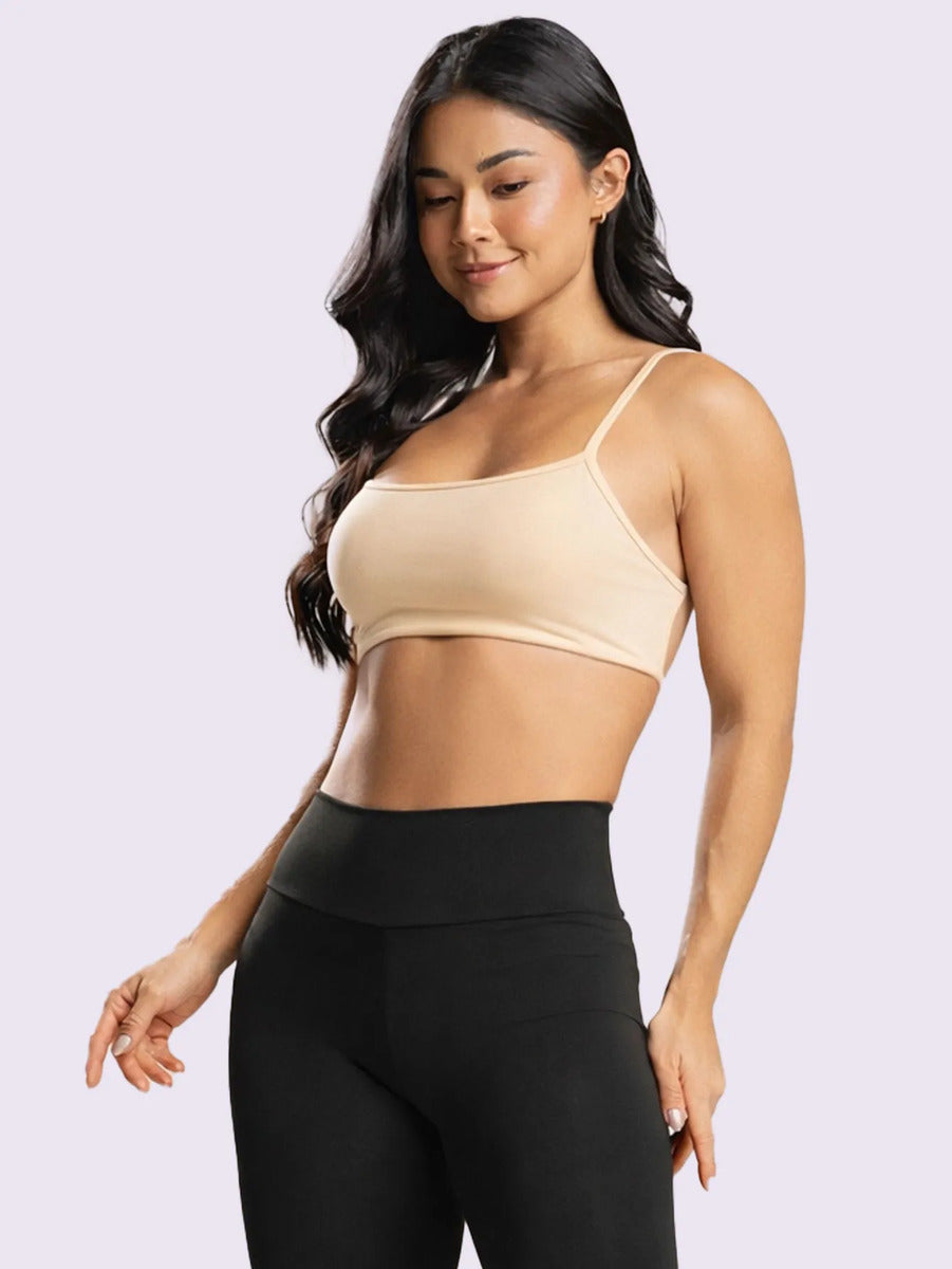 Top Costa Nua De Academia Feminino Fitness Ginástica Treino