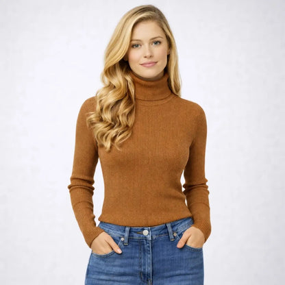 Blusa Cacharrel Feminina Tricô Lã Blusinha Gola Alta Rolê