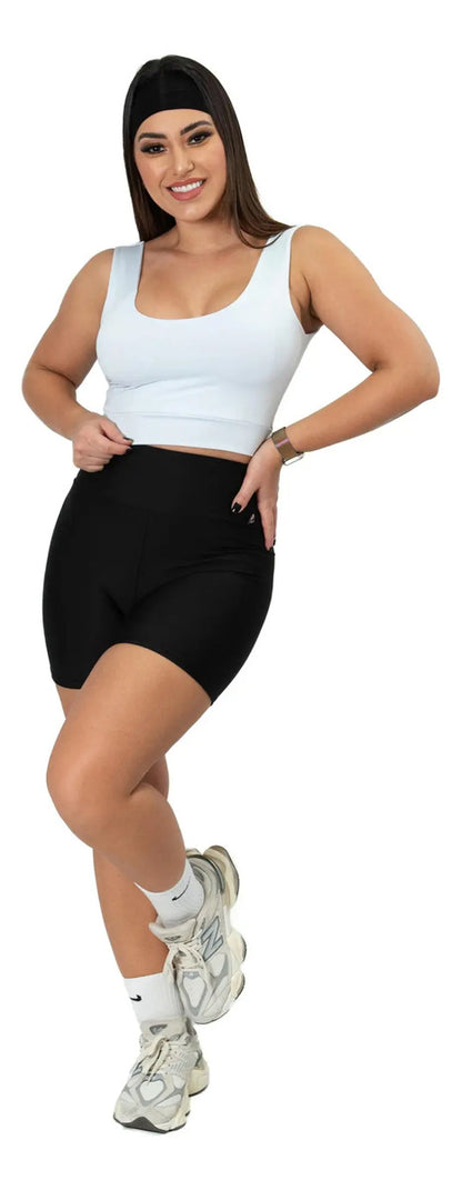 Cropped Cropet Top Alça Grossa Regata Feminino Casual C Bojo