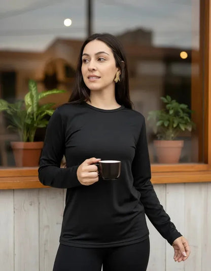 Blusa Térmica Feminina Flanelada Peluciada Frio Inverno