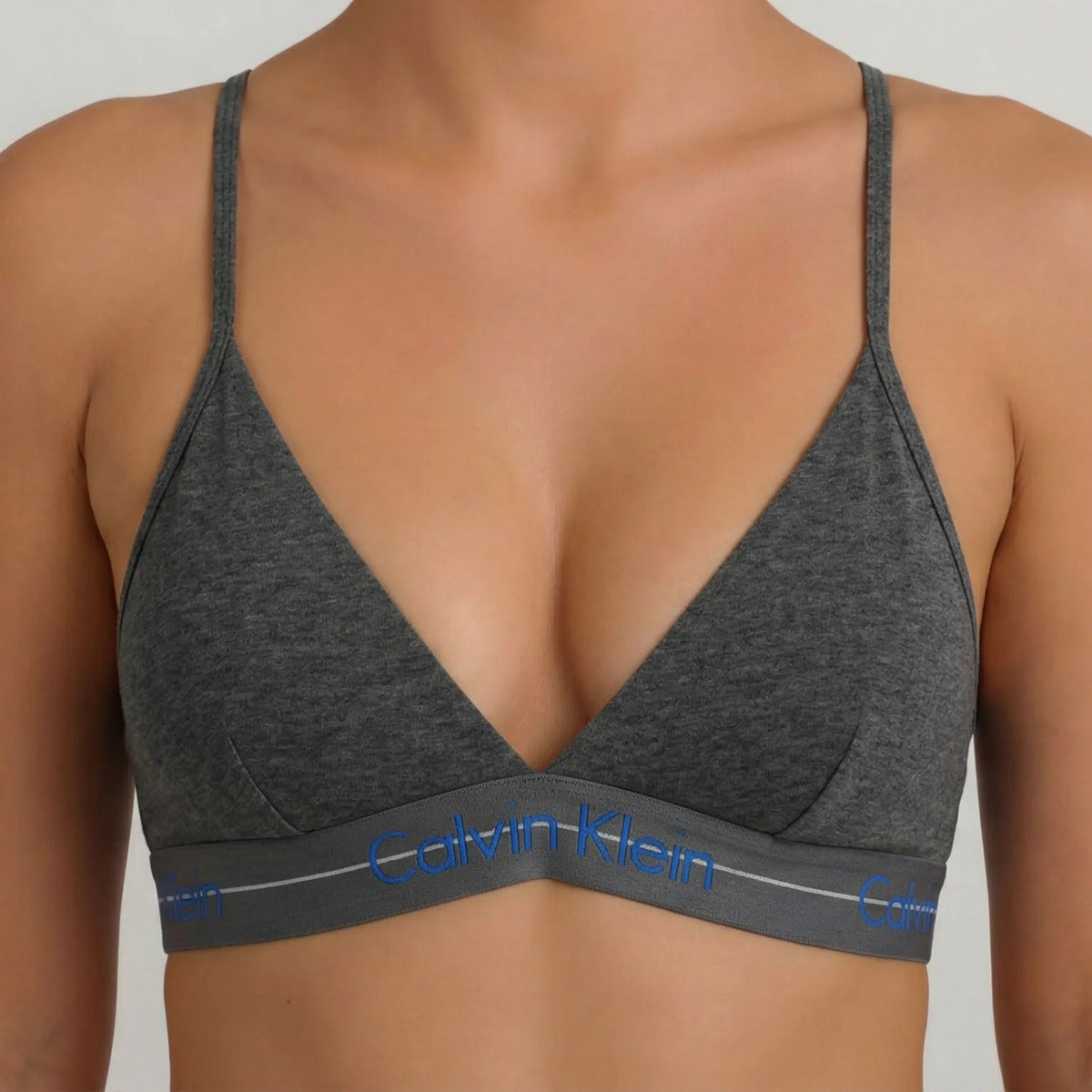 Top Nadador Calvin Klein Sem Bojo Cotton Algodão Feminino