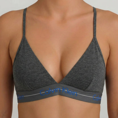 Top Nadador Calvin Klein Sem Bojo Cotton Algodão Feminino