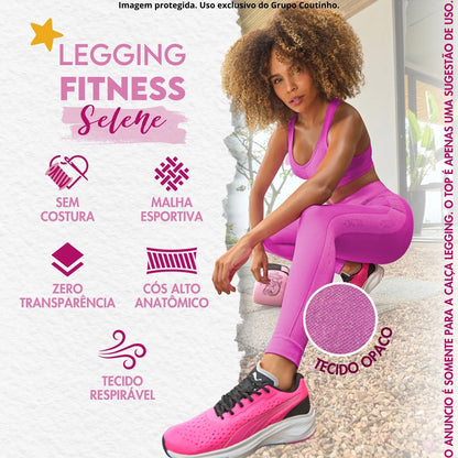 Calça Legging Fitness Academia Selene Levanta Bumbum
