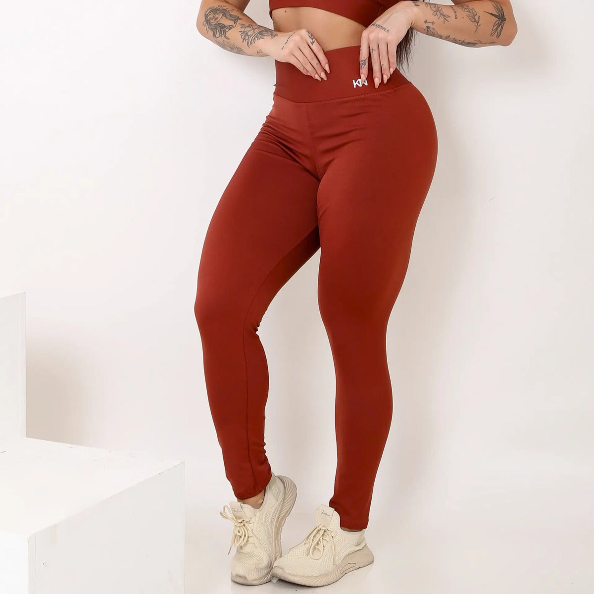 Calça Legging Fitness Zero Transparência Cintura Alta Koenig