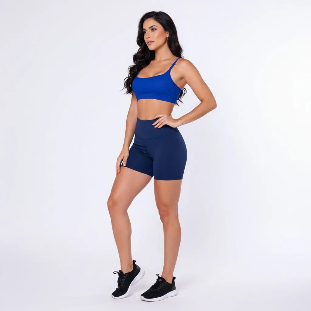 Top Cropped Feminino Alcinha Justo Liganet Fitness Academia