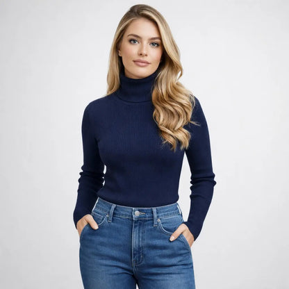 Blusa Cacharrel Feminina Tricô Lã Blusinha Gola Alta Rolê