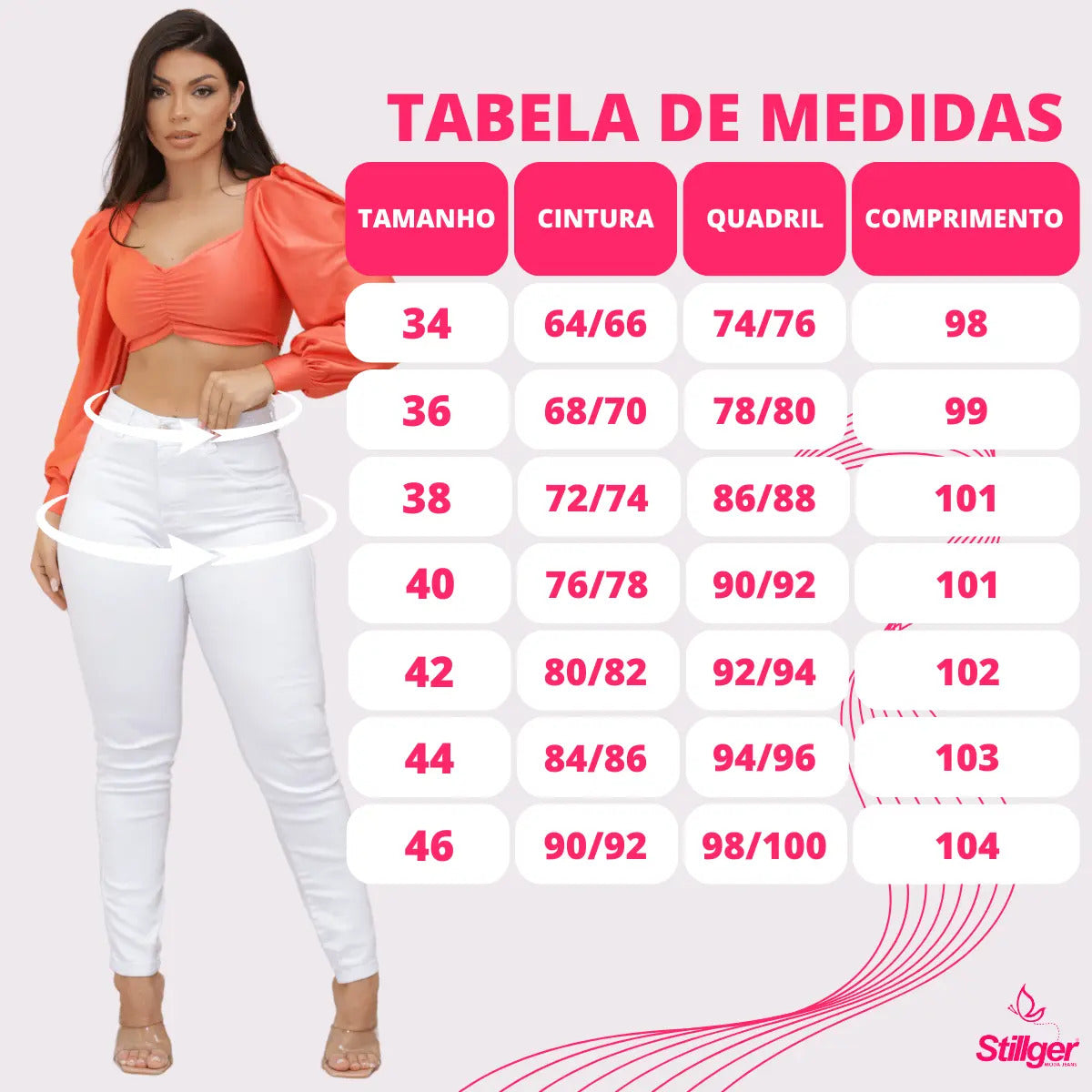 Calça Jeans Feminina Preta Skiny Cintura Alta Levanta Bumbum