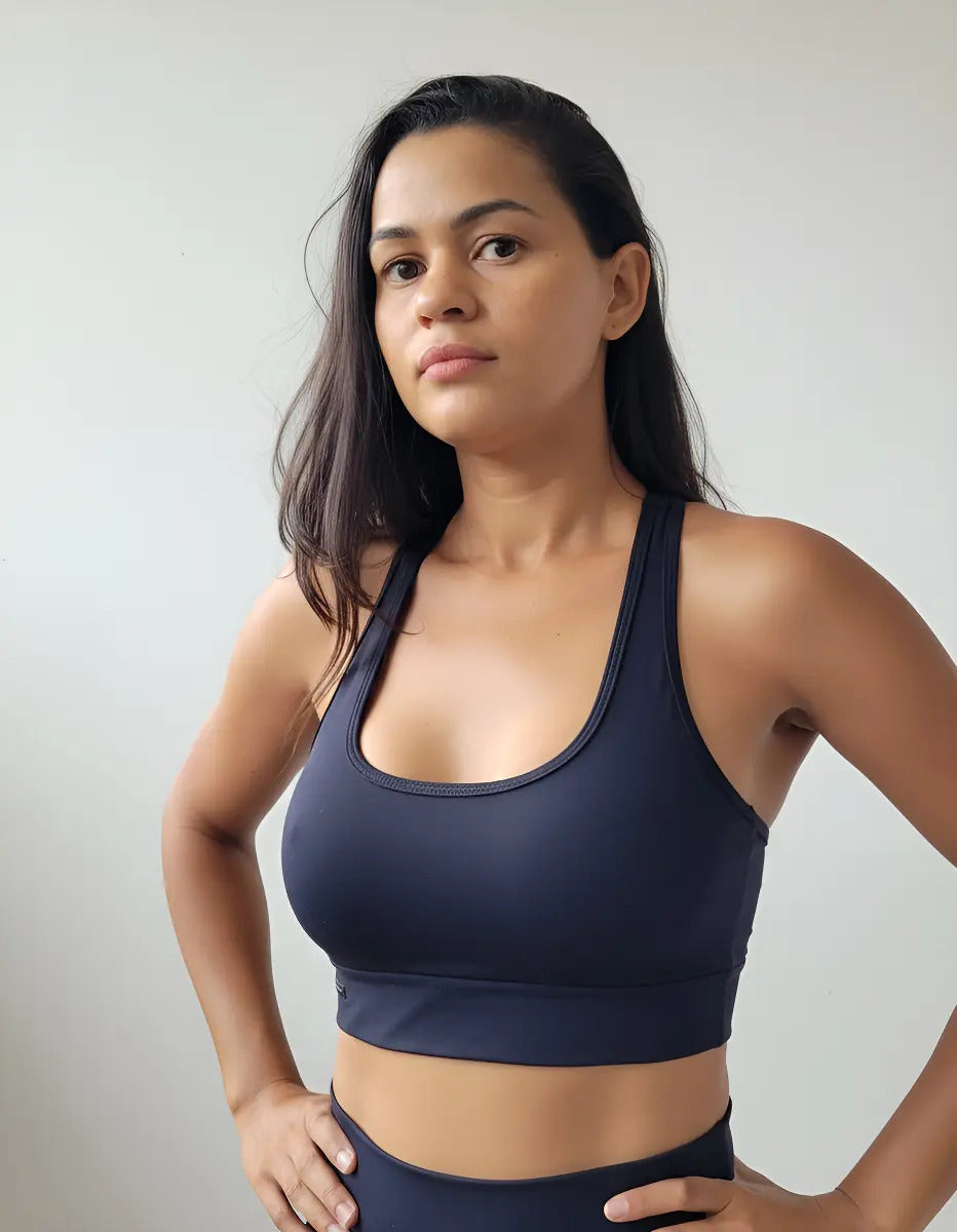 Top Cropped K2b Nadador Sem Bojo Poliamida Com Elastano