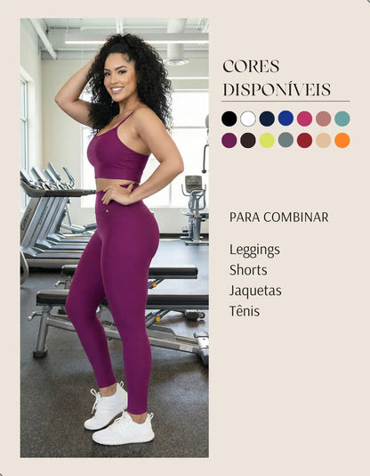 Kit-2 Top Alcinha Fina Academia Fitness C/ Bojo Suplex Power