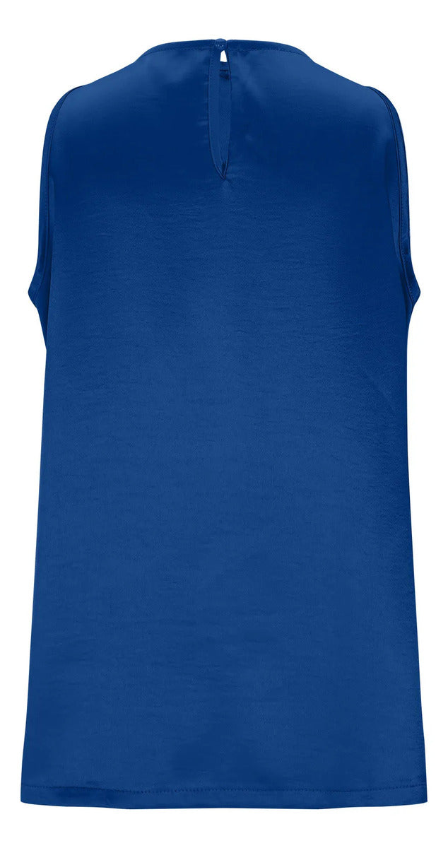 Camisa Feminina, Cor Sólida, Seda E Cetim, Blusa Longa