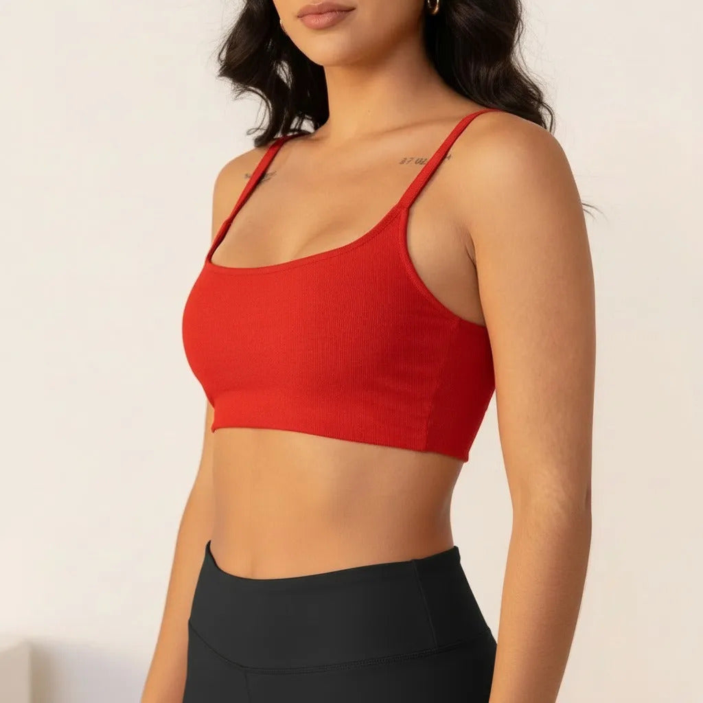 Top Cropped Feminino Alcinha Justo Liganet Fitness Academia