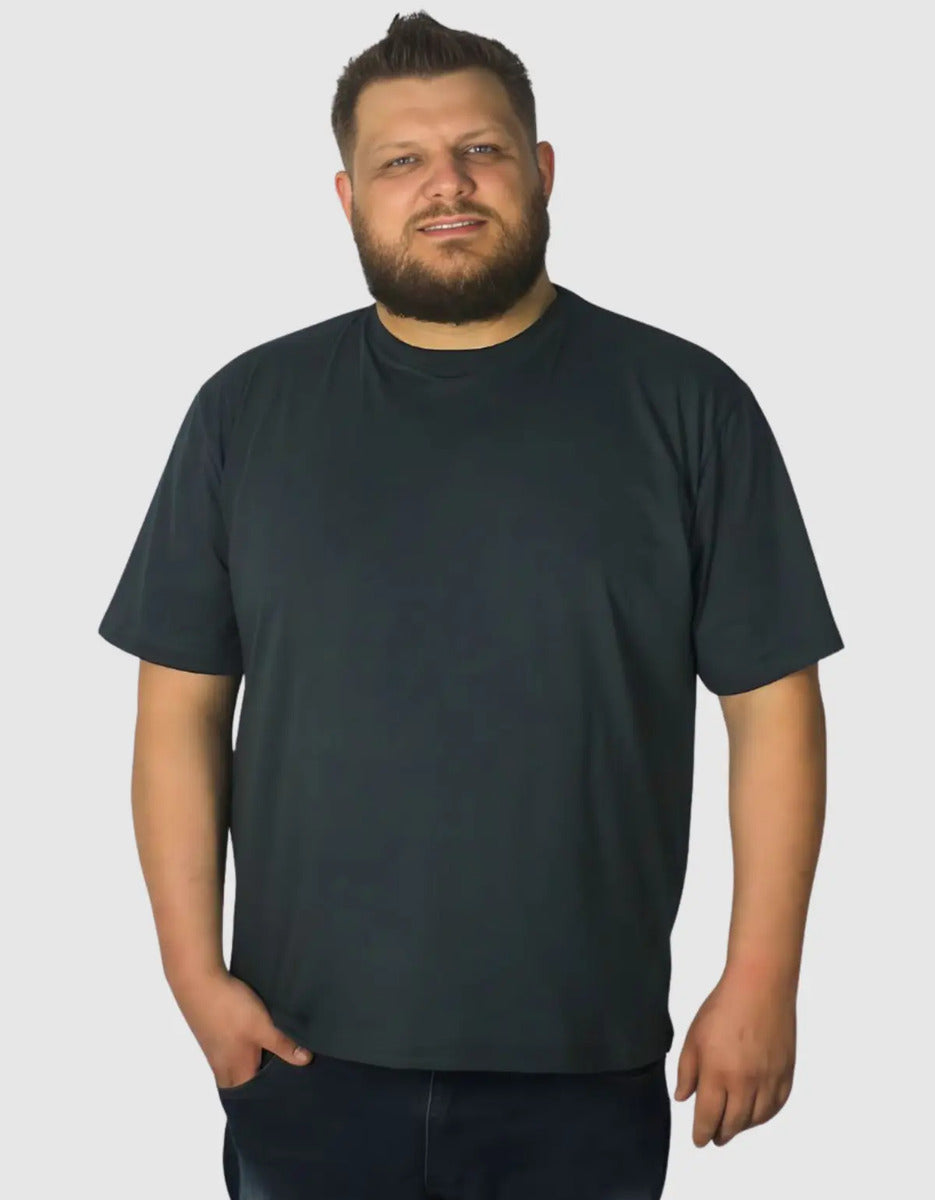 Camiseta Plus Size Masculina De Algodão Básica Lisa Grande