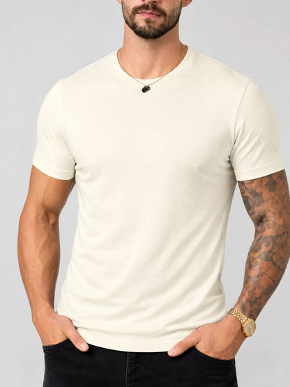 Camiseta Basica Masculina Algodão Lisa Malha Peruana Premium