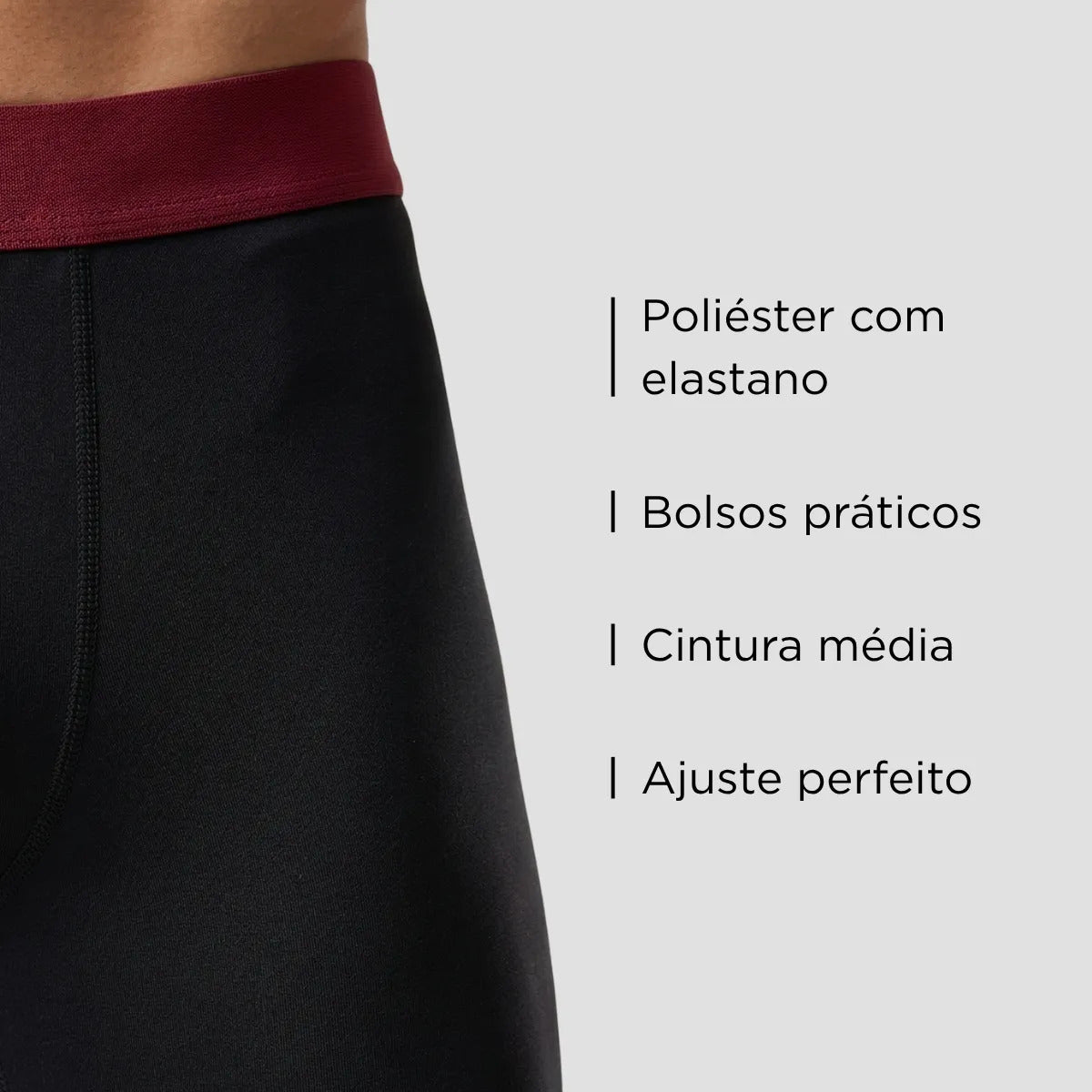 Calça Legging Masculina Ginastica Segunda Pele Bolso Sport