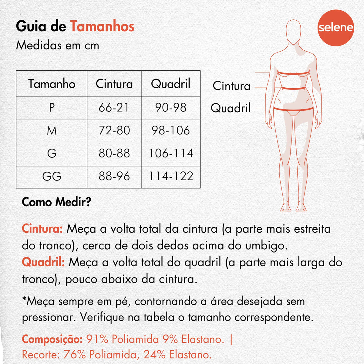 Calça Legging Zero Transparência Fitness Cintura Alta Selene