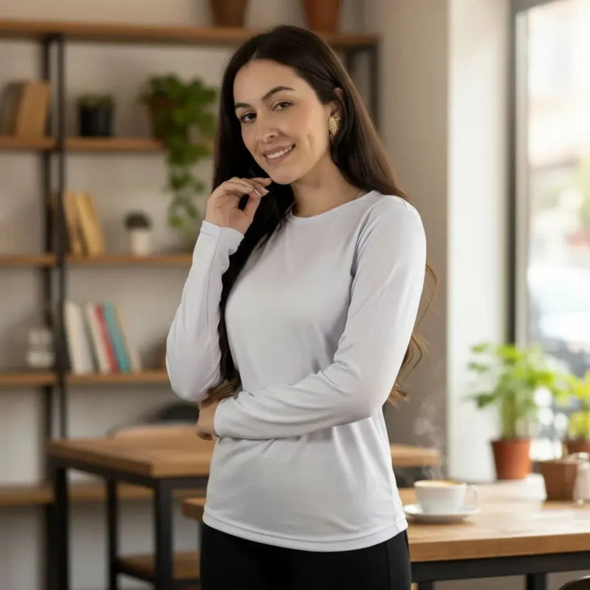 Blusa Térmica Feminina Flanelada Peluciada Frio Inverno