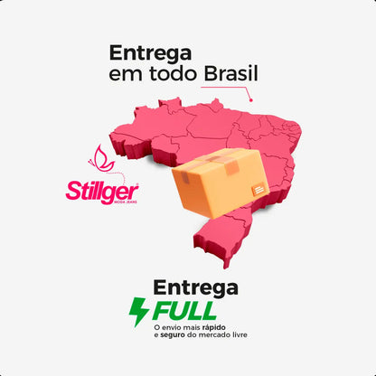 Calça Cargo Jogger Jeans Feminina Cintura Alta Com Lycra