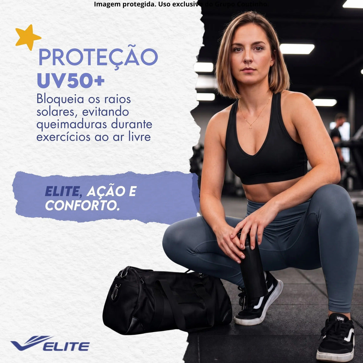 Legging Academia Fitness Com Bolso Zero Transparência Elite