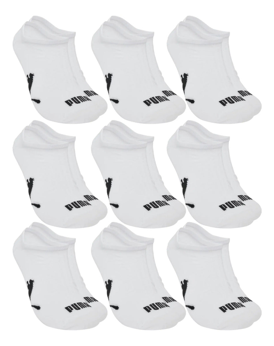 Kit 9 Pares Meias Invisível Puma Sapatilha Soquete Original