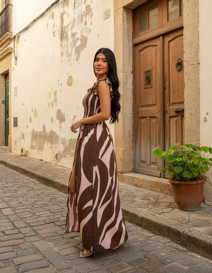 Loose-fitting Casual Long Dress Strappy Summer Party Evangelical