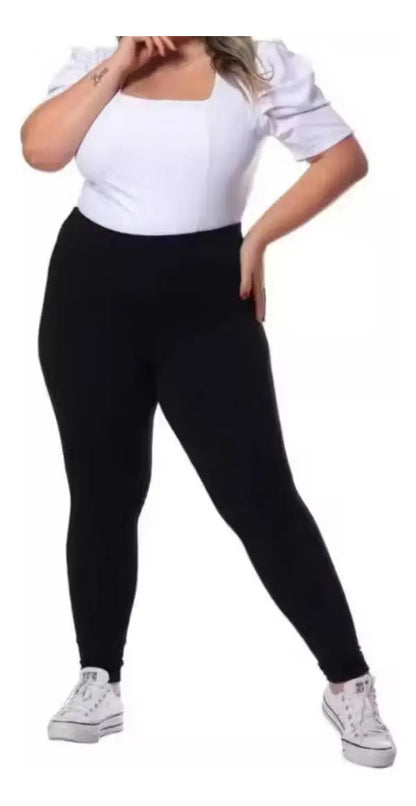 Kit 2 Calça Legging Térmica Suplex Inverno Plus Size Forrada