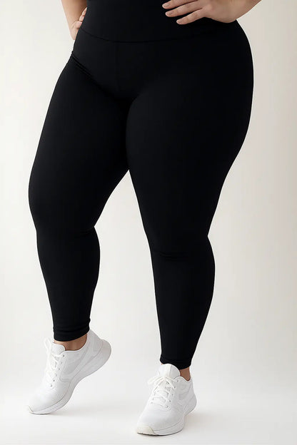 Kit 2 Calça Legging Térmica Suplex Inverno Plus Size Forrada