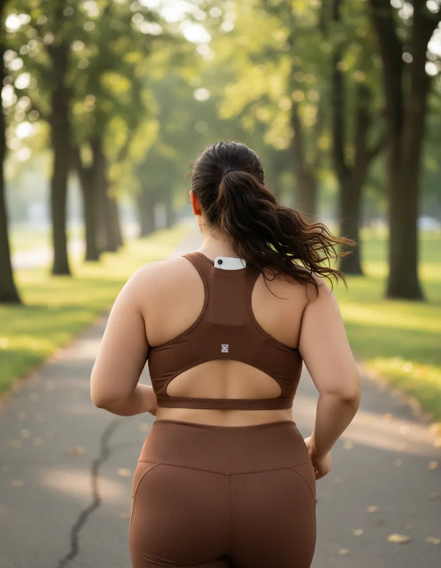 Top Feminino Academia Bolso Nadador Corrida Fitness Esporte