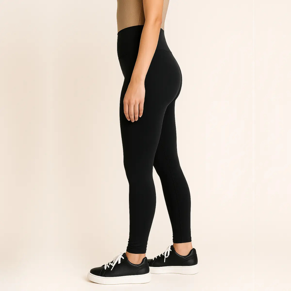 Calça Legging Feminina Suplex Térmica Cós Alto Peluciada