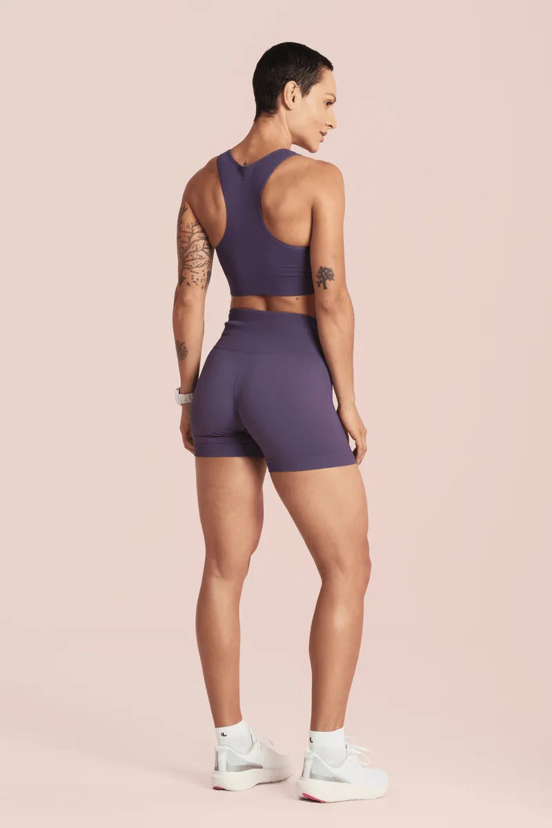 Short Feminino Lupo Modela Bumbum Sport Cós Alto Anatomico
