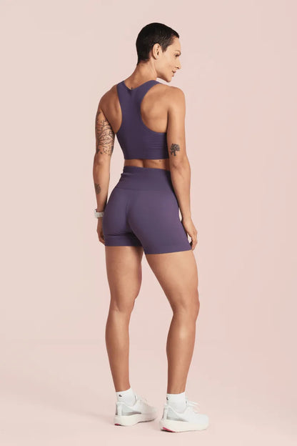 Short Feminino Lupo Modela Bumbum Sport Cós Alto Anatomico