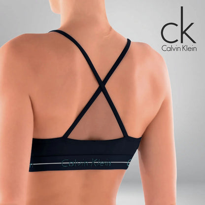 Top Nadador Calvin Klein Sem Bojo Cotton Algodão Feminino