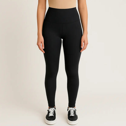 Calça Legging Feminina Suplex Térmica Cós Alto Peluciada