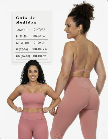Top Fitness Academia Alça Fina Costa Aberta Feminino