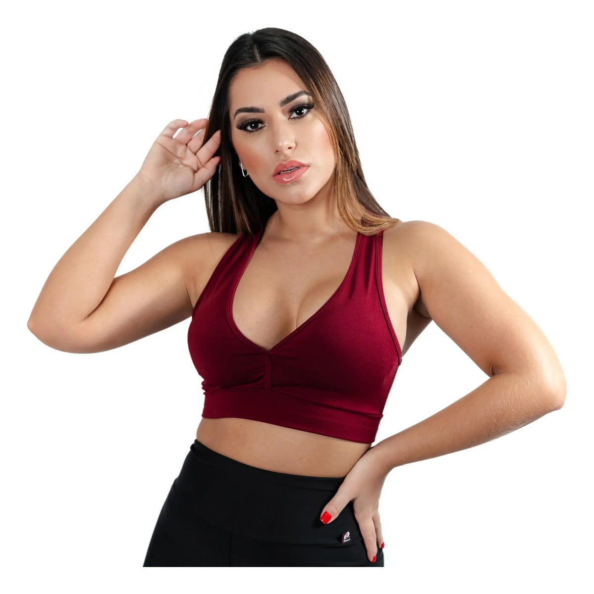 Kit 2 Top Nadador Academia Fitness ,liso C/bojo Para Malhar