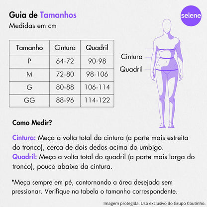 Legging Academia Zero Transparência Poliamida Cirrê Selene