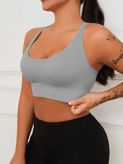 Kit 3 Tops Com Bojo Esportivo Fitness Academia Yoga Ciclismo
